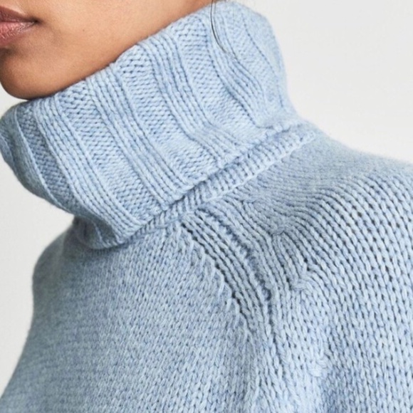 REISS Eve Wool Cashmere Blend Turtleneck Sweater - Picture 11 of 14